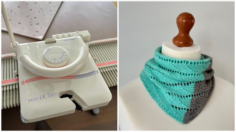 New knitting machine, new shawl