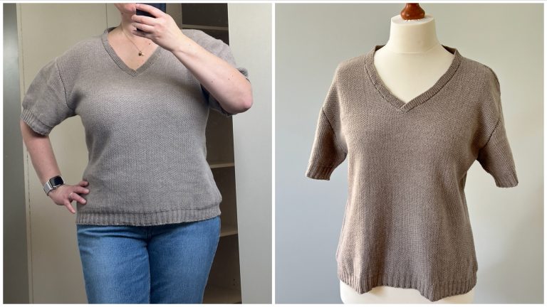 A Shirt in Tuck Stitch